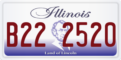 IL license plate B222520