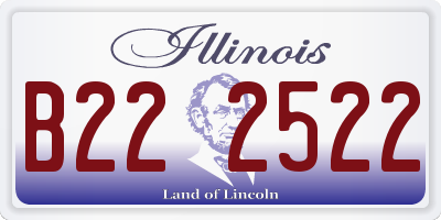 IL license plate B222522