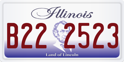 IL license plate B222523
