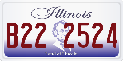 IL license plate B222524
