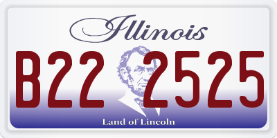 IL license plate B222525