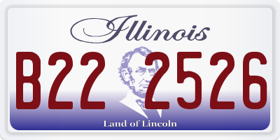 IL license plate B222526