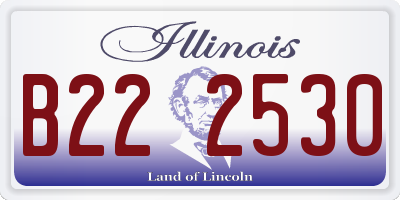 IL license plate B222530