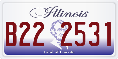 IL license plate B222531