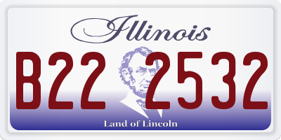 IL license plate B222532