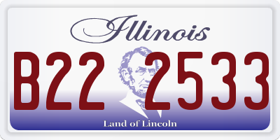 IL license plate B222533