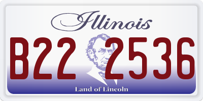IL license plate B222536