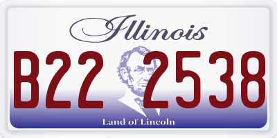IL license plate B222538