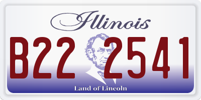 IL license plate B222541