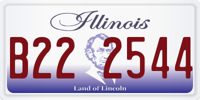 IL license plate B222544