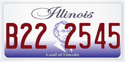 IL license plate B222545