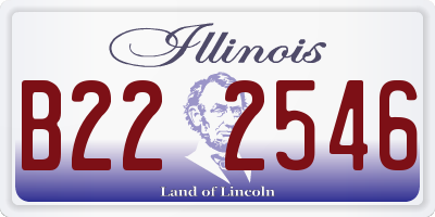 IL license plate B222546