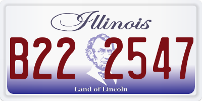 IL license plate B222547