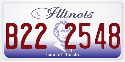 IL license plate B222548