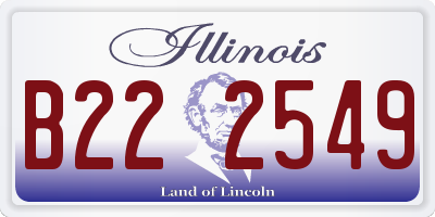 IL license plate B222549