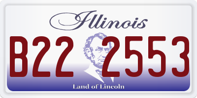 IL license plate B222553