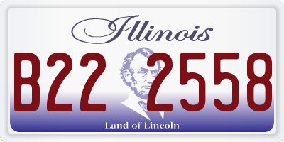 IL license plate B222558