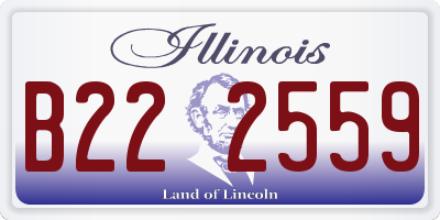 IL license plate B222559