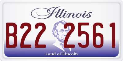 IL license plate B222561