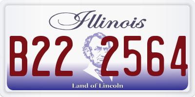 IL license plate B222564