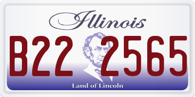 IL license plate B222565