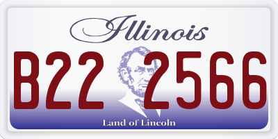 IL license plate B222566
