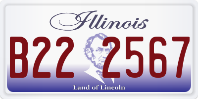 IL license plate B222567