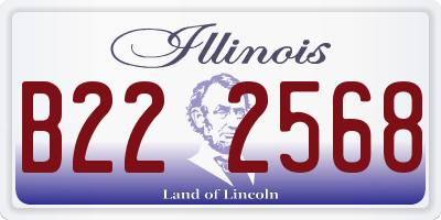 IL license plate B222568