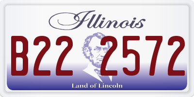 IL license plate B222572