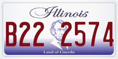 IL license plate B222574