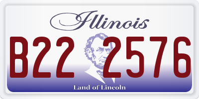 IL license plate B222576