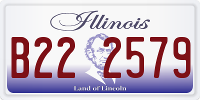 IL license plate B222579