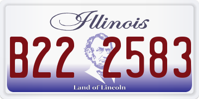 IL license plate B222583