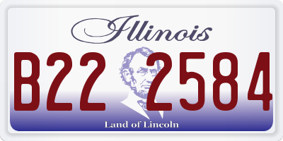 IL license plate B222584