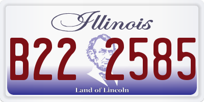IL license plate B222585