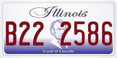 IL license plate B222586