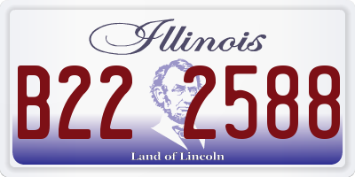 IL license plate B222588