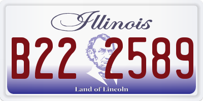 IL license plate B222589