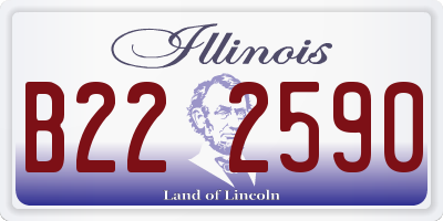 IL license plate B222590
