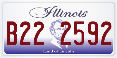 IL license plate B222592