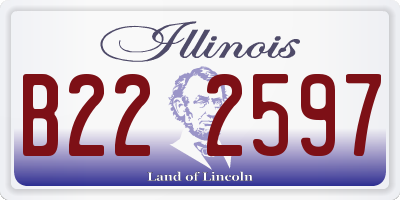 IL license plate B222597