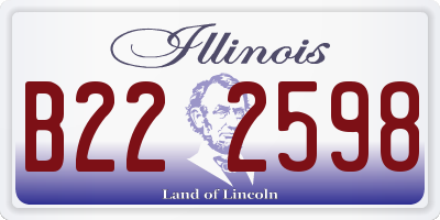 IL license plate B222598