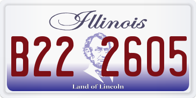 IL license plate B222605