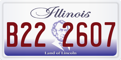 IL license plate B222607