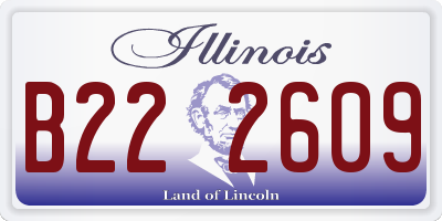 IL license plate B222609