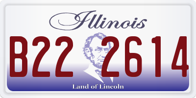 IL license plate B222614