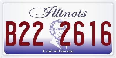 IL license plate B222616