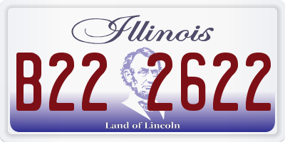 IL license plate B222622