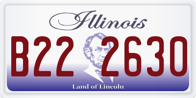 IL license plate B222630