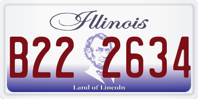 IL license plate B222634